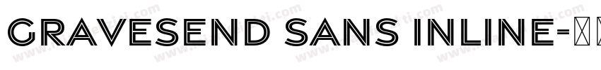 Gravesend Sans Inline字体转换